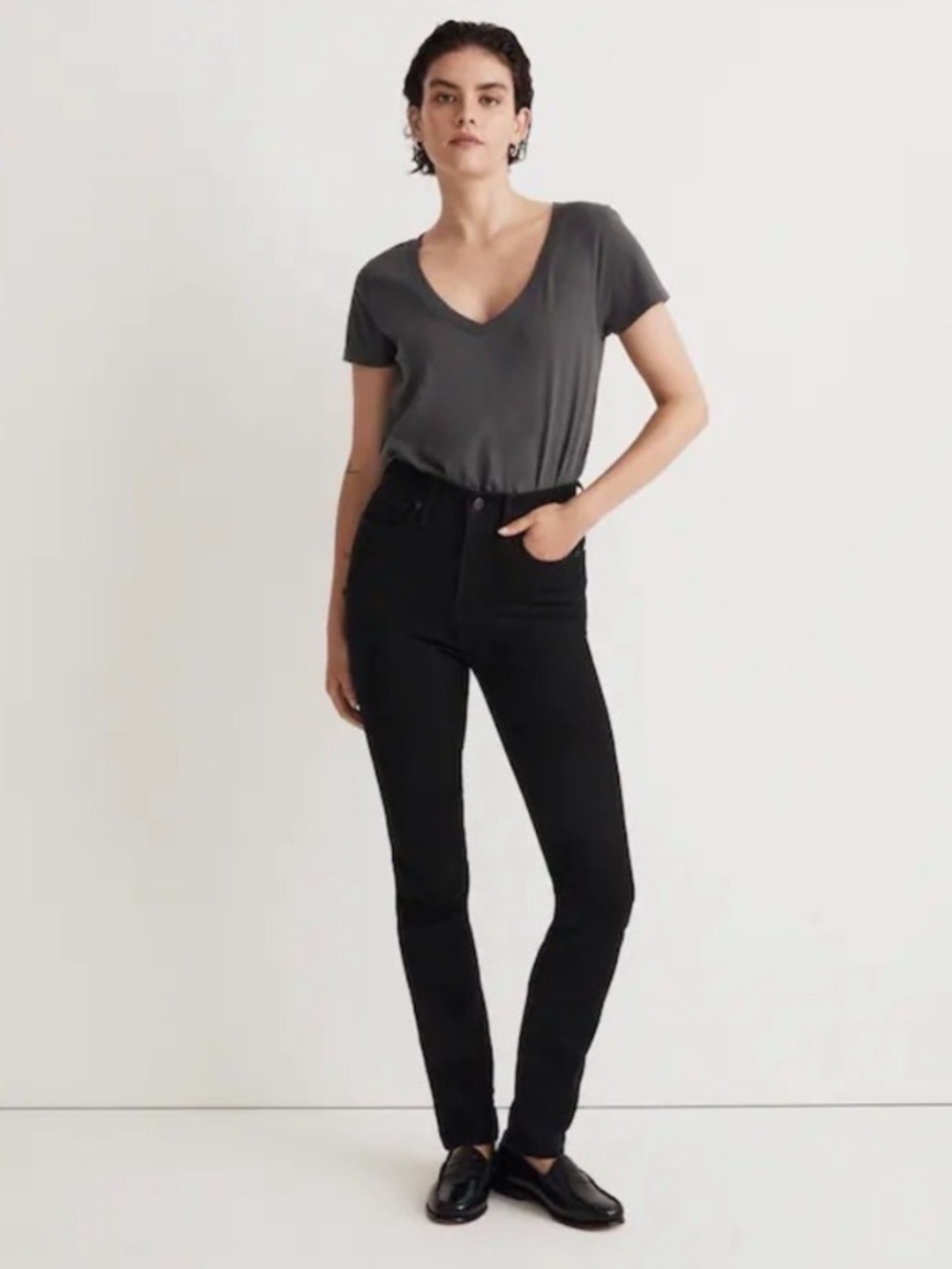 Madewell Stovepipe Jeans, Black - Size 29